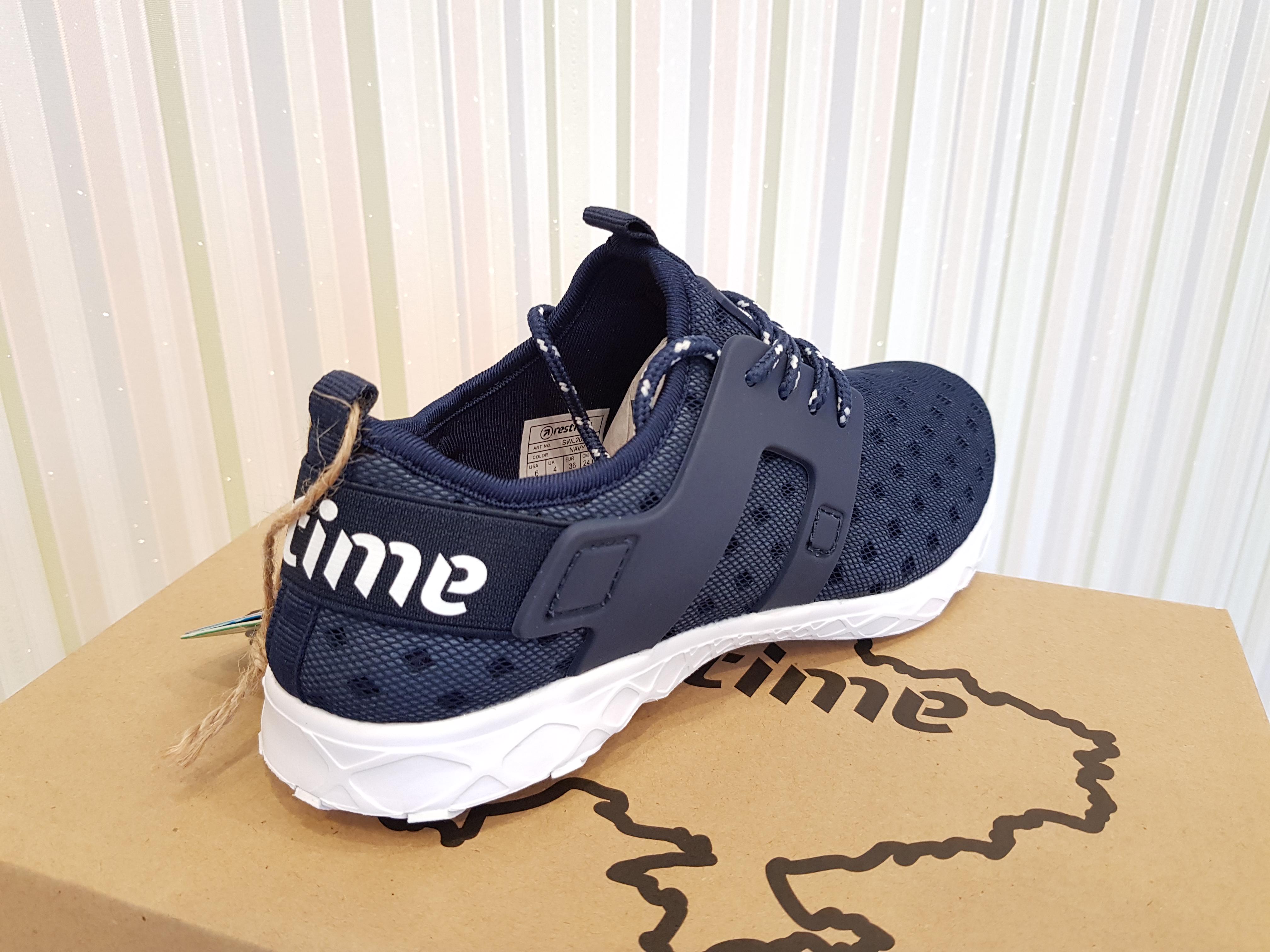 Кроссовки женские Restime SWL 20227 текстильные р. 36 Синий/Белый (1276-36) - фото 4