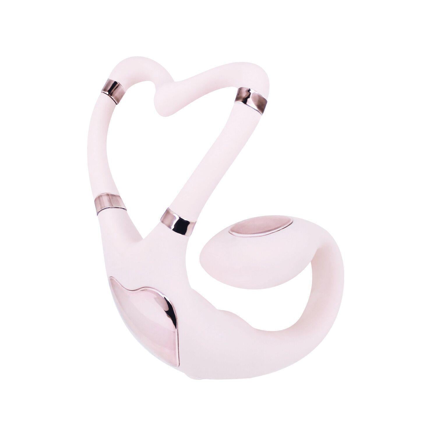 Вибратор для пар Adrien Lastic Venus + APP двойной/можно носить под одеждой/10 режимов (SX1283)