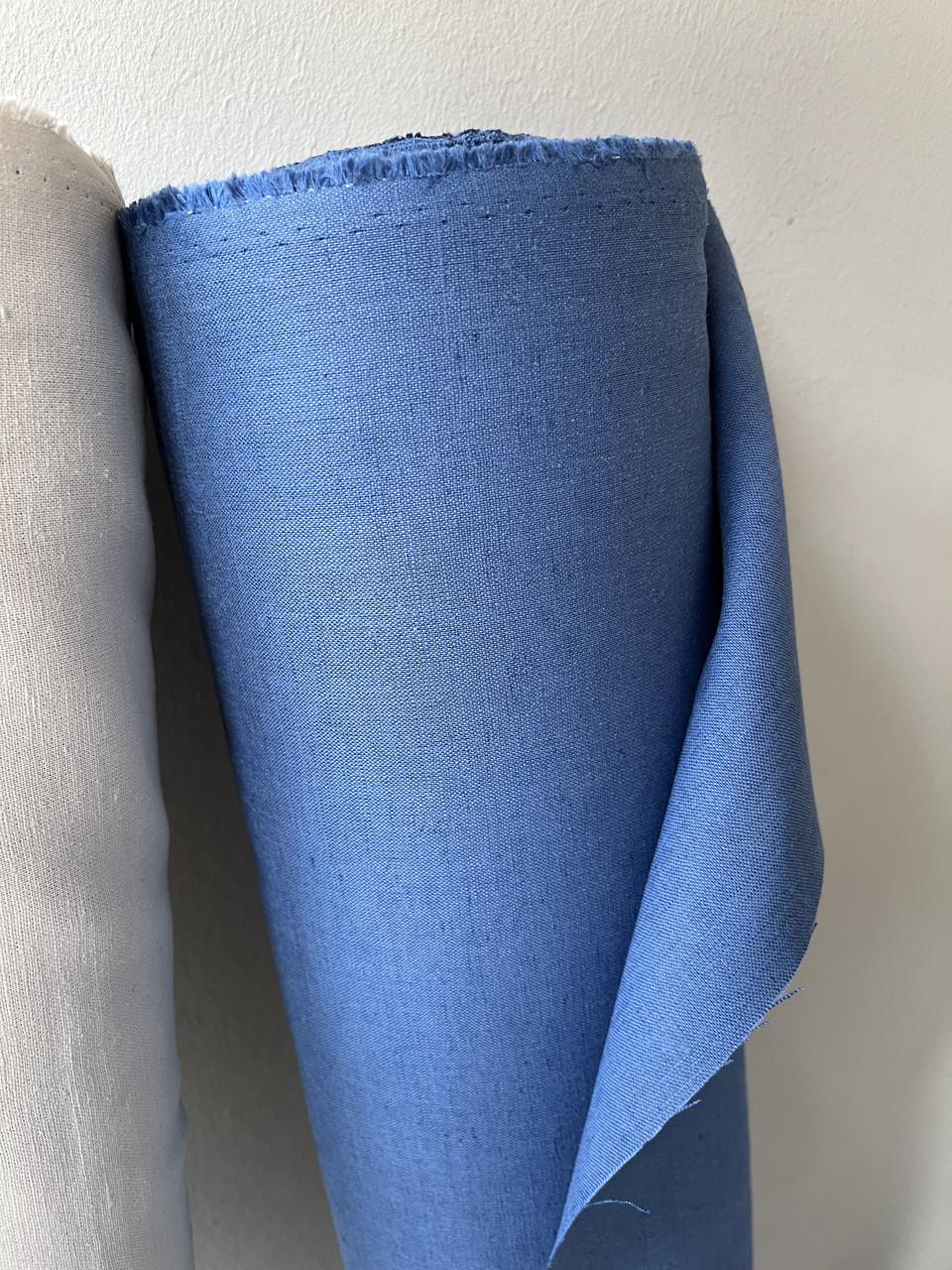 Ткань LINEN PLUS 52% льна и 48% хлопка 143 см 369 Синий - фото 1 Ткань LINEN PLUS 52% льна и 48% хлопка 143 см 369 Синий - фото 1