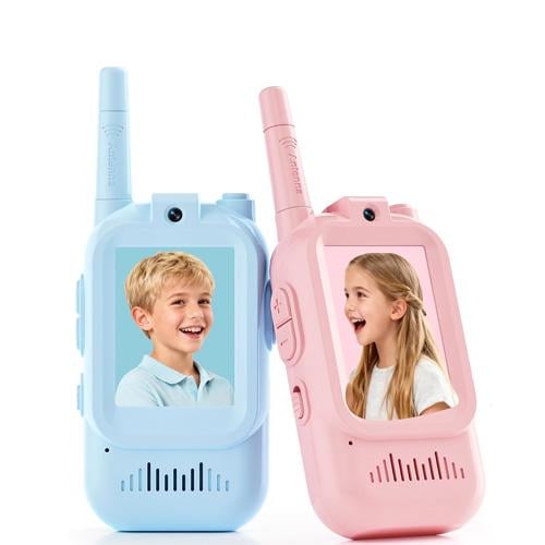 Відео-рація дитяча 2,0" IPS Wi-Fi до 300 м 650 мА·год комплект 2 шт. (5736)