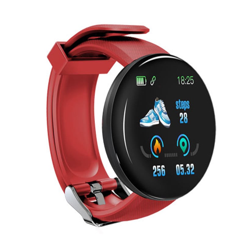 Смарт-часы Smart Watch D18 Bluetooth Android IOS Red - фото 4