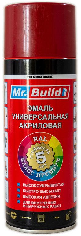 Фарба емалева Mr. Build акрилова 400 мл 3011 Вишневий (000027509)