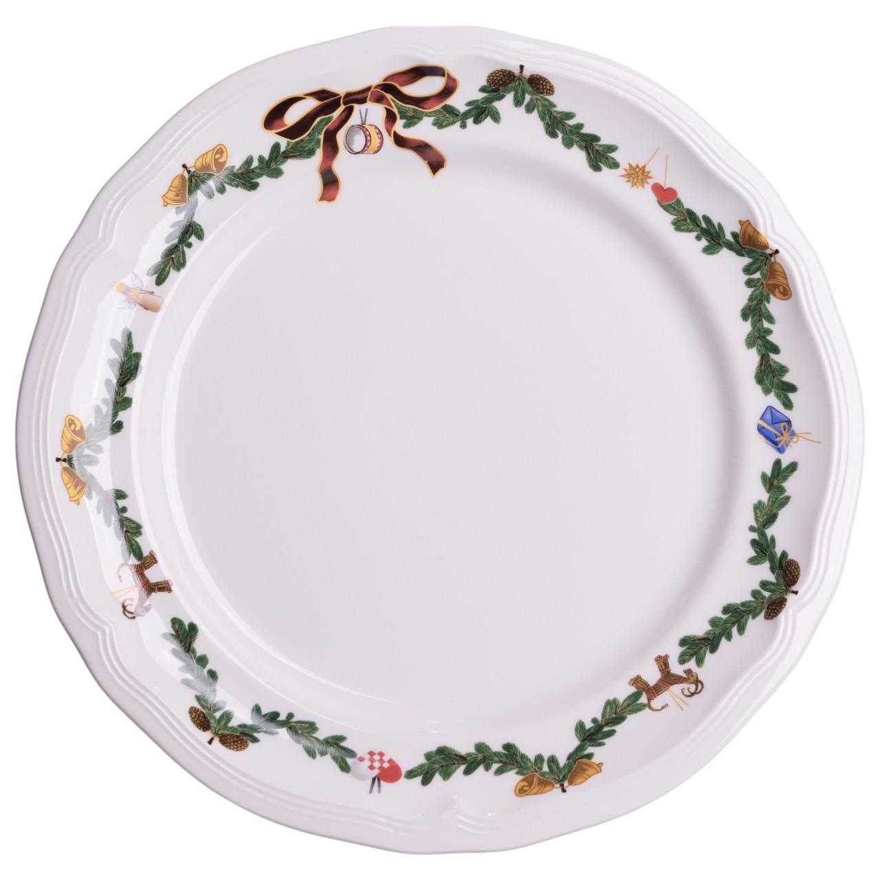 Столовый набор посуды новогодний ROYAL 32 предмета на 6 человек фарфоровый (YY78-11A) - фото 6
