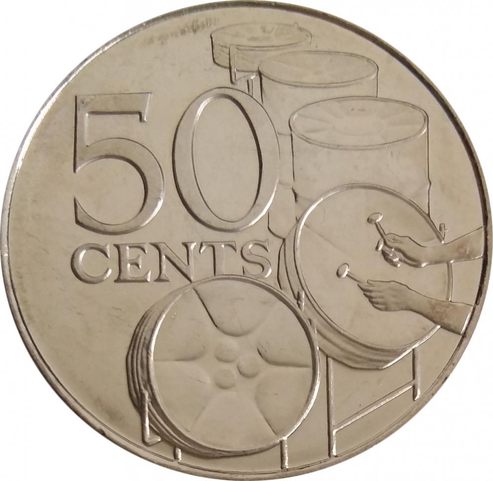 Коллекционная монета Тринидад и Тобаго 50 центов 2003 UNC (KM#33)