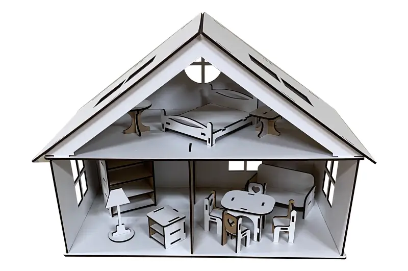 Ляльковий будиночок lol house 31x22x44 см Білий