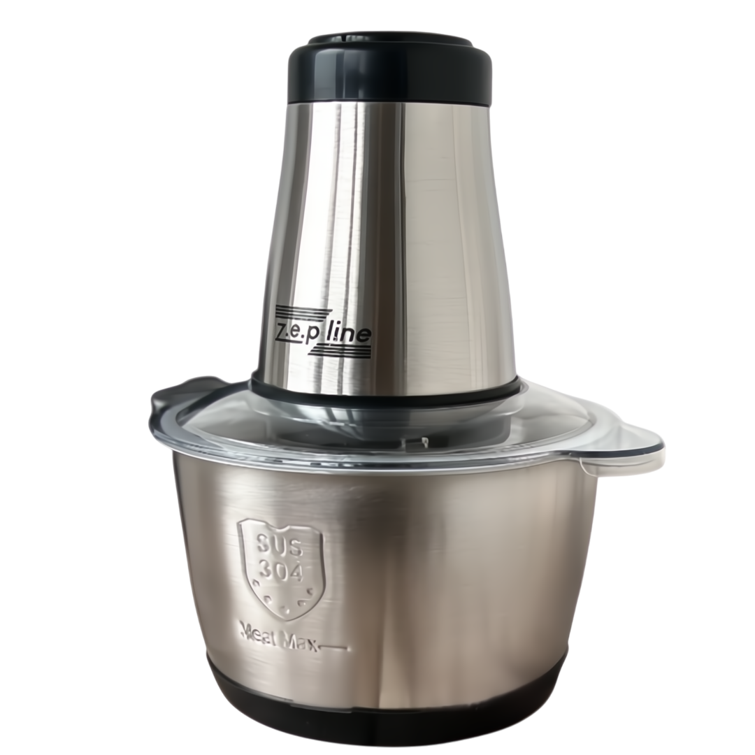 Подрібнювач для кухні з металічною чашею MultiFunction Food Blender 1500 Вт Black