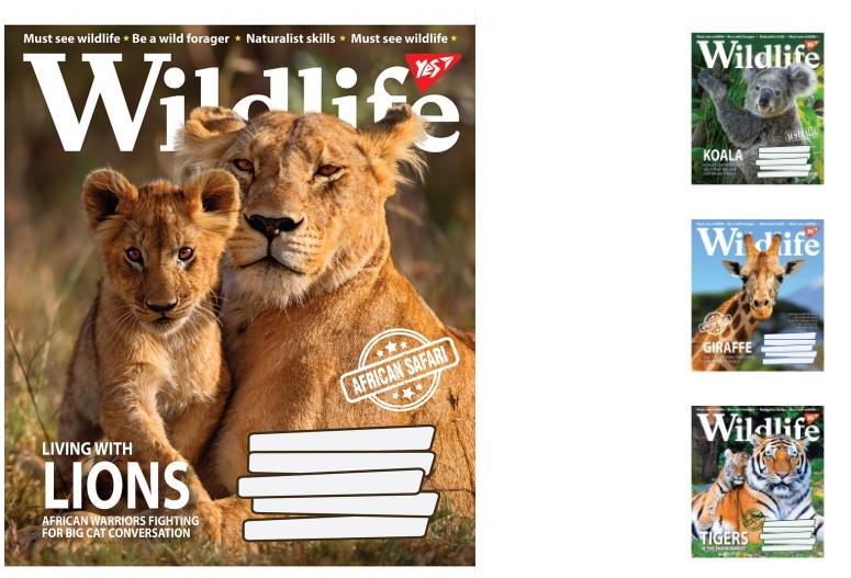 Зошити учнівські у лінійку YES Wild life 36 арк. 15 шт. в уп. (MTT-148807) Зошити учнівські у лінійку YES Wild life 36 арк. 15 шт. в уп. (MTT-148807)