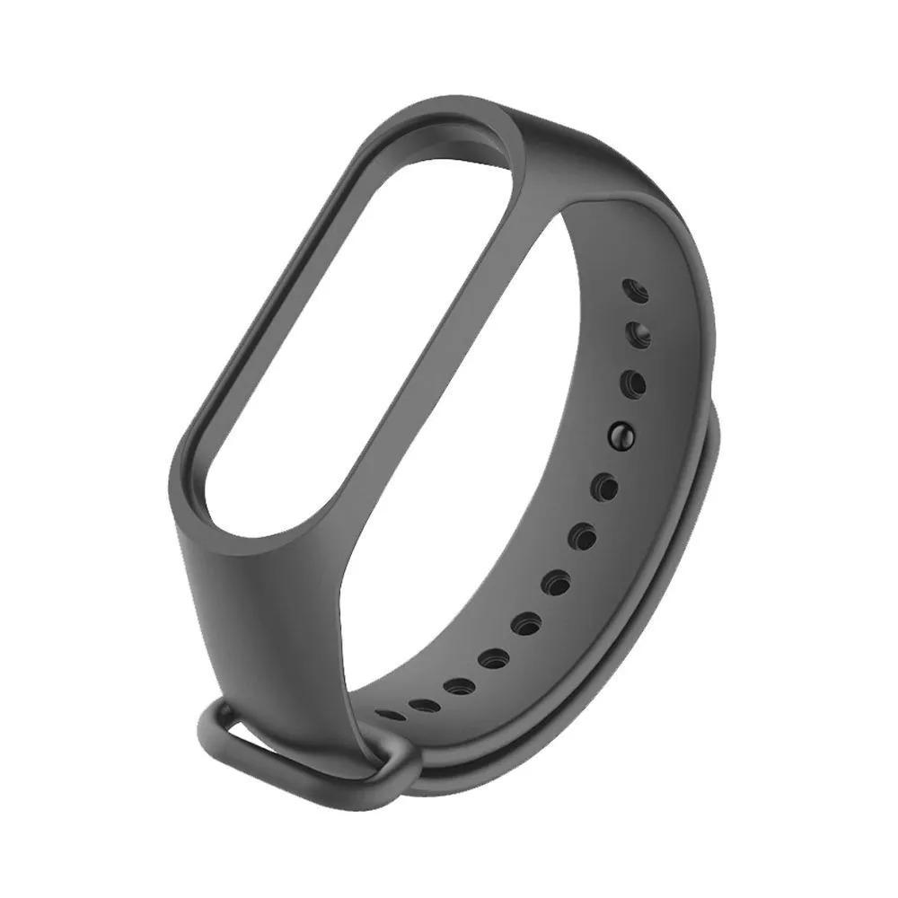 Ремешок силиконовый для фитнес-браслета PRC Mi Band 7 Темно-серый (13925665)