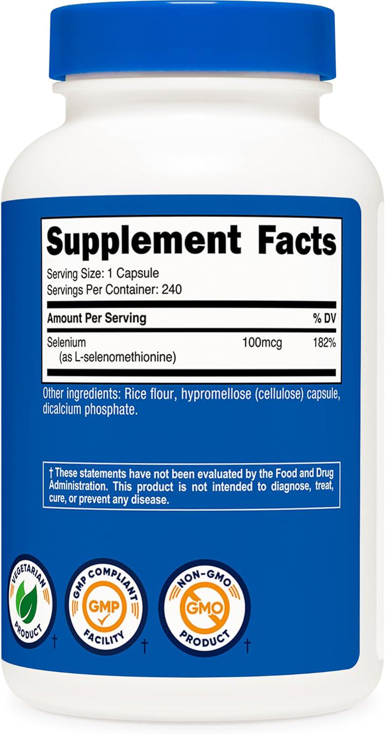 Селен Nutricost Selenium 100 mcg 240 caps - фото 3 Селен Nutricost Selenium 100 mcg 240 caps - фото 3