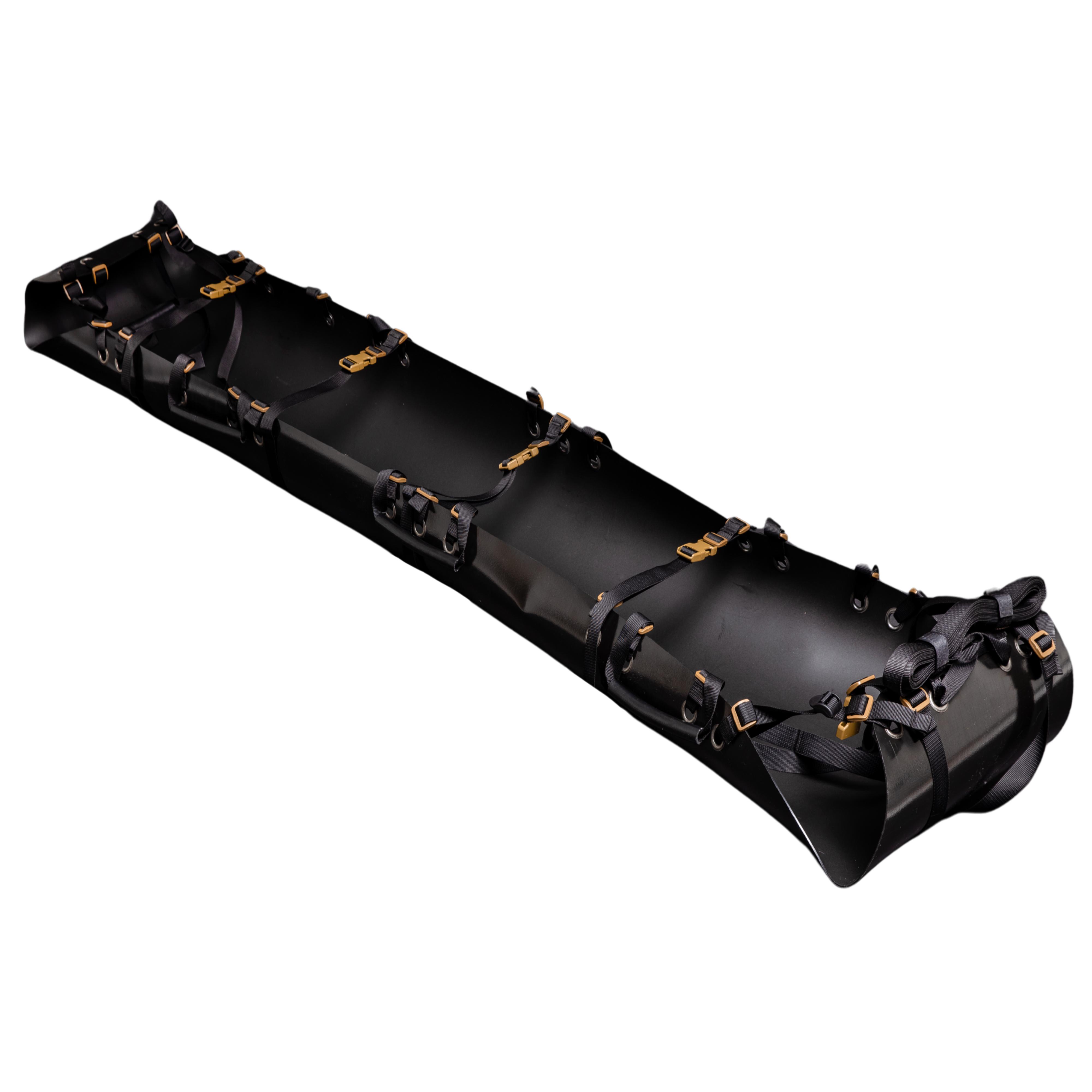 Носилки пластиковые волокуши СКЕД 2300х600х2 мм Черный (0010)