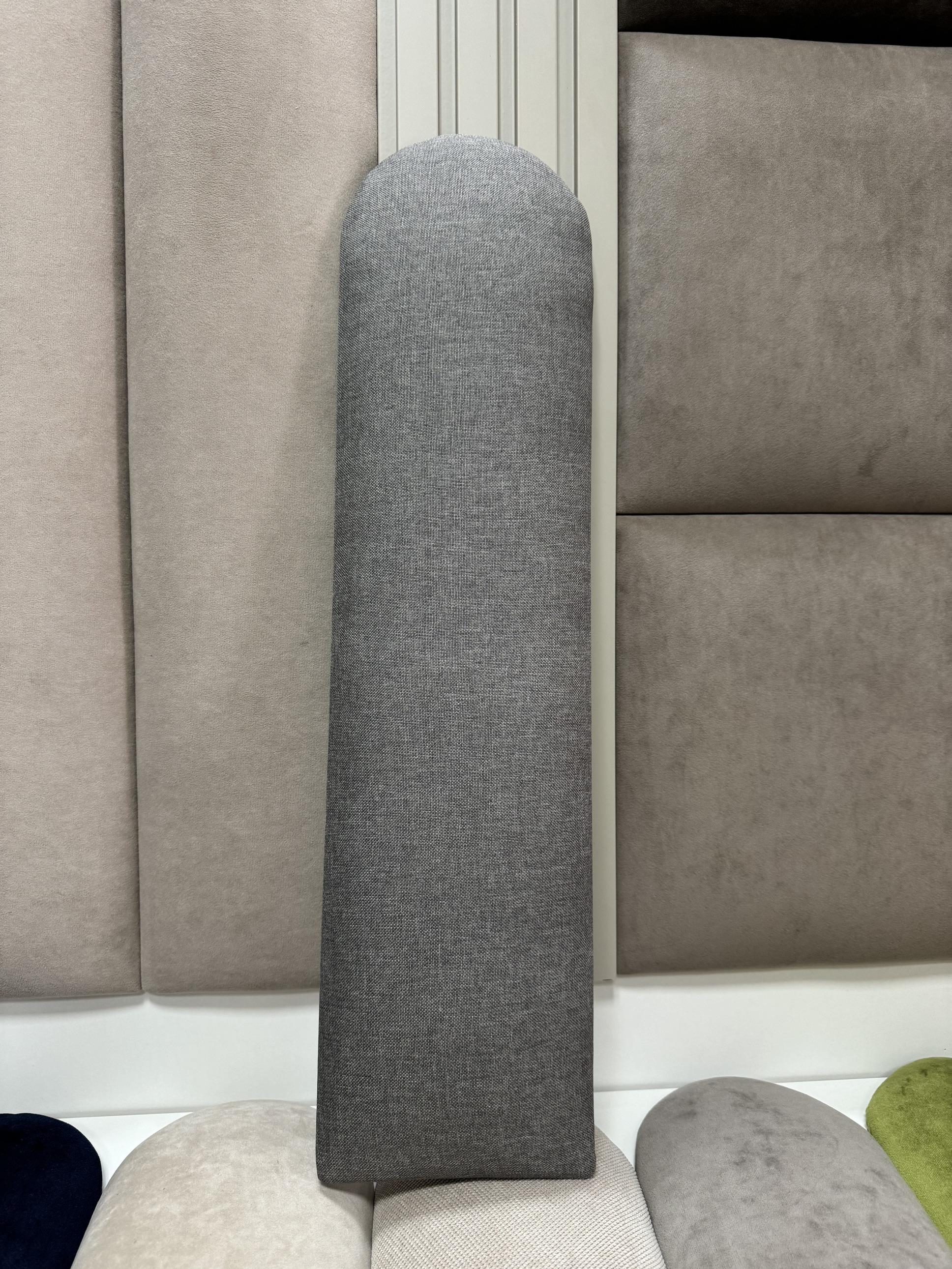 Стінова панель самоклеюча м'яка Soft Pan велюр овал 15x60х3,7 см матовий Коттон (156106) - фото 9