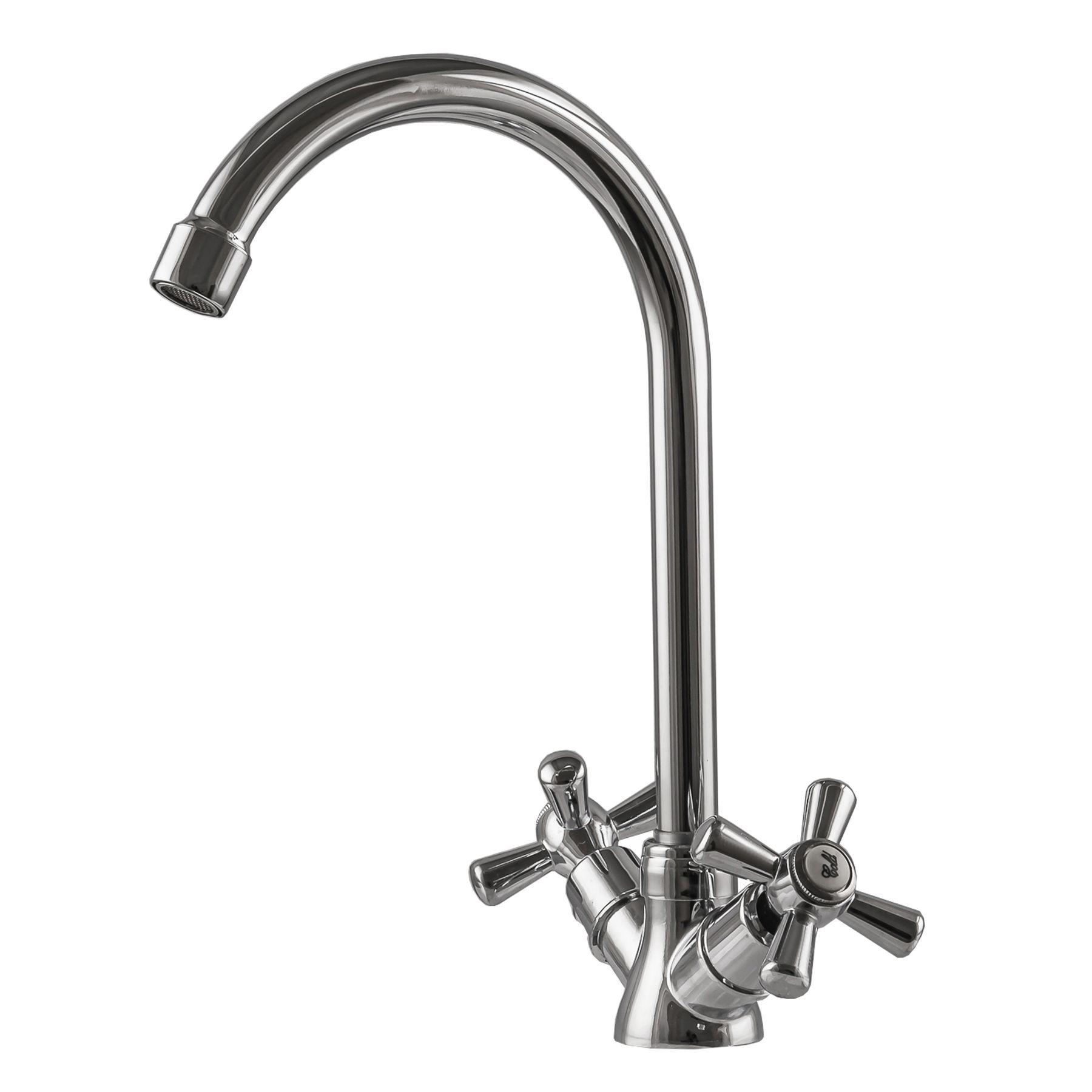 Смеситель для кухни DOMINO DK-H104-1 000011191 двухвентильный Хром (108221)