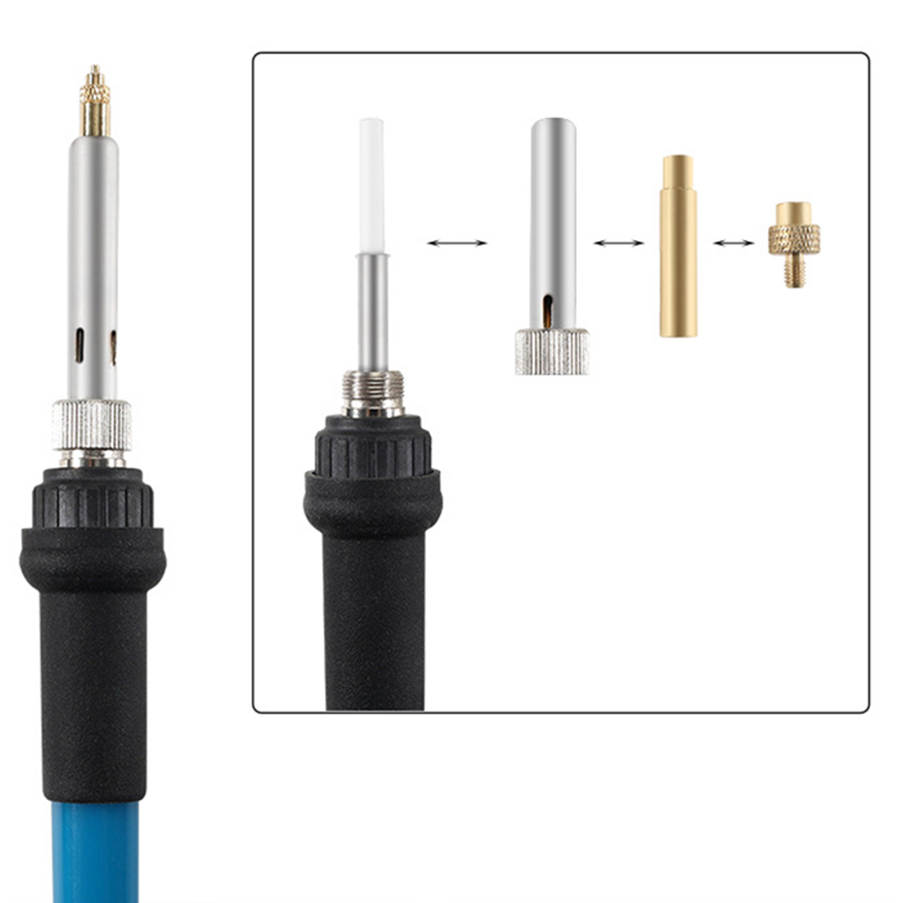 Комплект для впаювання різьбових втулок з паяльником М2/М2.5/М3/М4/М5/М6/М8 - фото 2