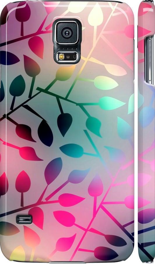 Чехол на Samsung Galaxy S5 Duos SM G900FD Листья (2235m-62-42517)