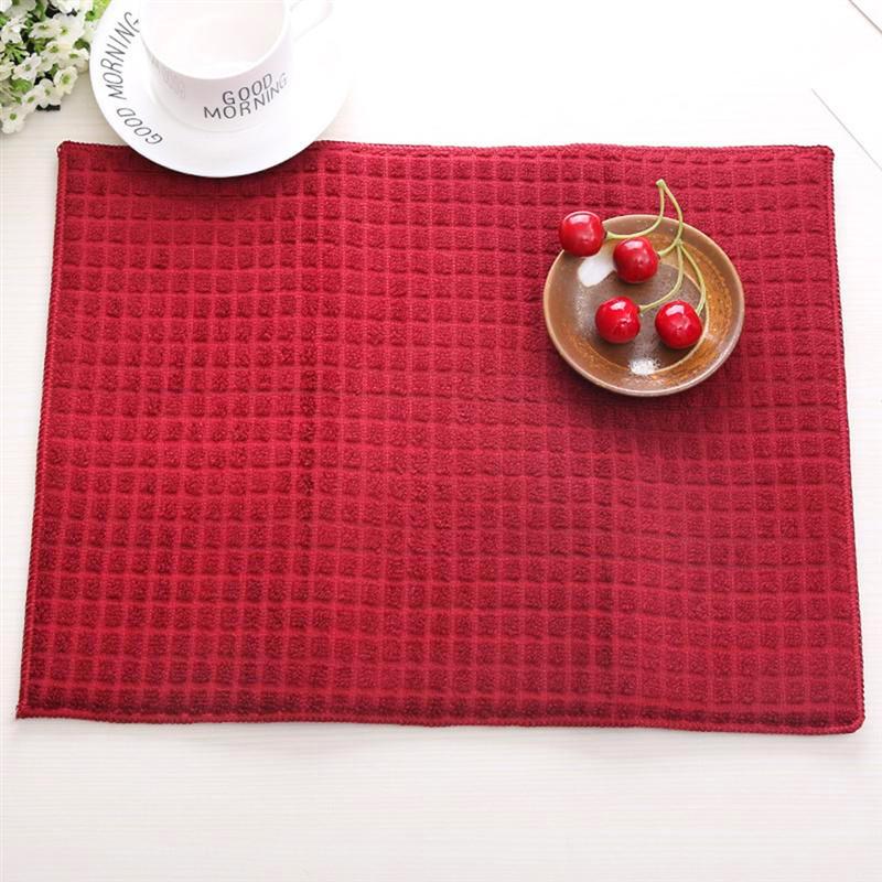 Килимок для сушки посуду 38х50см "Dish drying mat" Червоний (1001890-Red) - фото 4