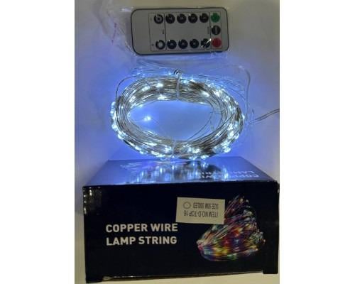 Гірлянда Роса ROW50/500 USB з пультом 50 м 500 діодів Білий світло/Срібний дріт - фото 4