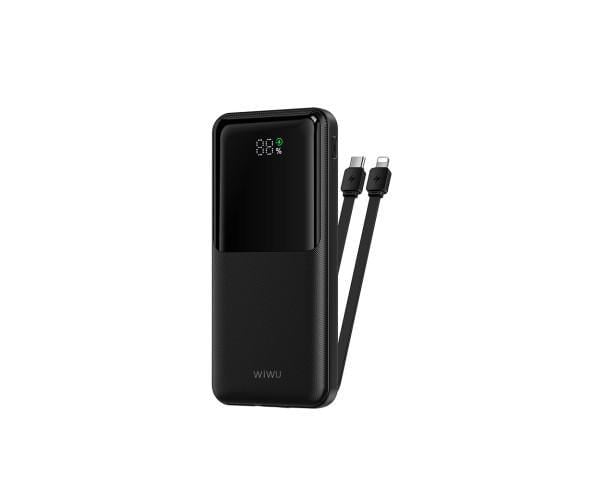 Акумулятор зовнішній WIWU Wi-P081 22,5W with cable Lightning/Type-C 10000mAh Black