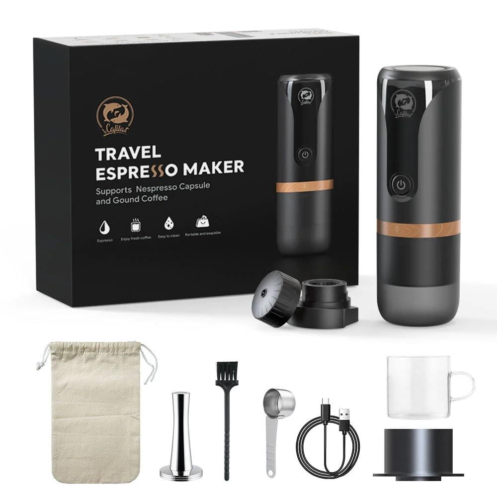 Кофемашина портативная iCafilas Travel Espresso Coffee Maker Outdoor для молотого кофе и капсул Nespresso - фото 6