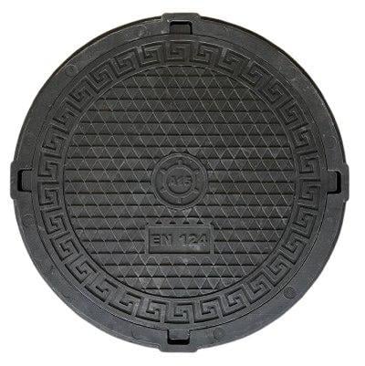 Люк канализационный полимерпесчаный средний ВОЮС Мексика А15 1,5 т Черный (voys72) Люк канализационный полимерпесчаный средний ВОЮС Мексика А15 1,5 т Черный (voys72)