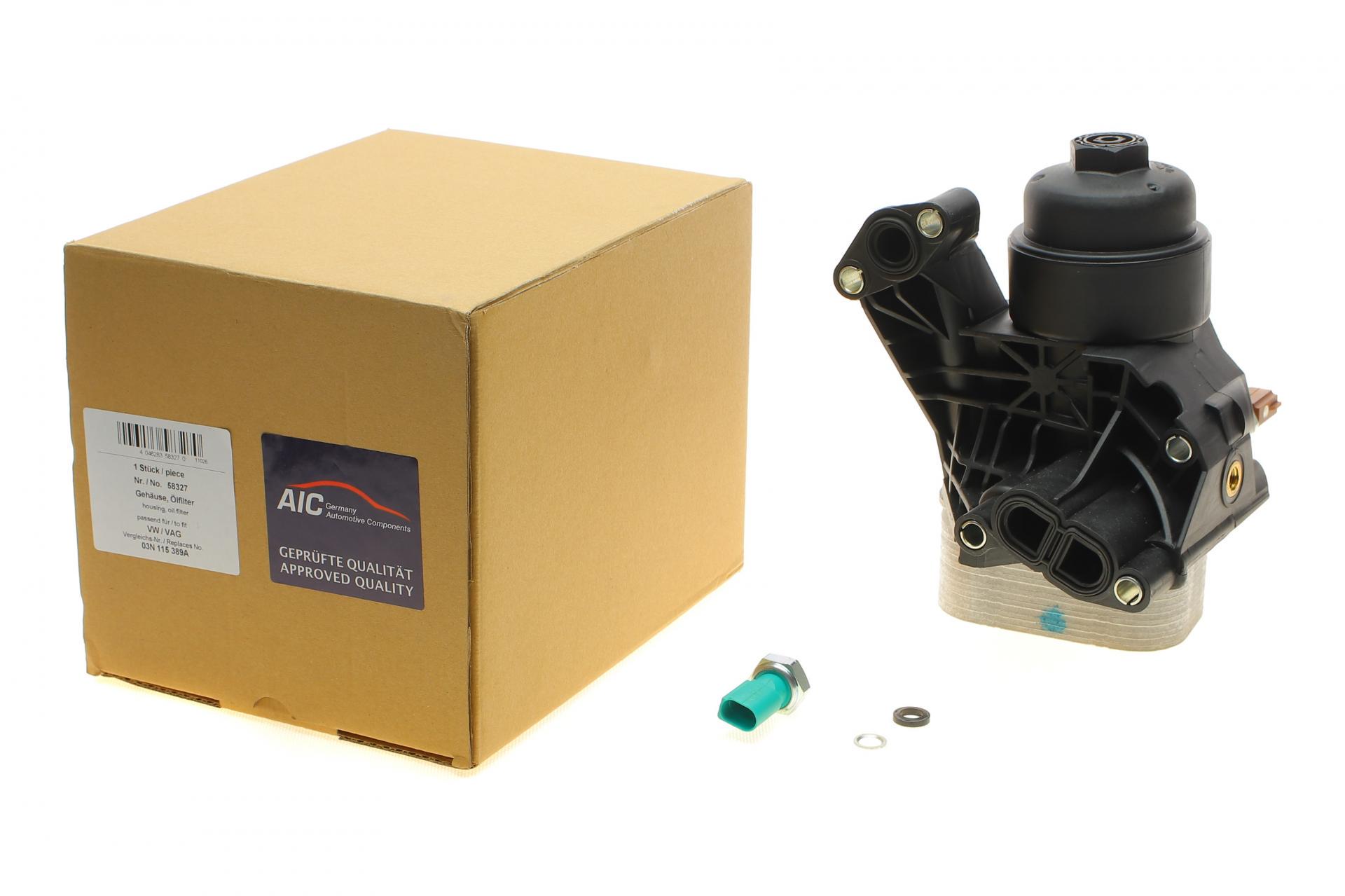 Корпус фильтра масляного Aic VW Golf/Audi A3 1,6/2,0 TDI 15- с радиатором (58327)