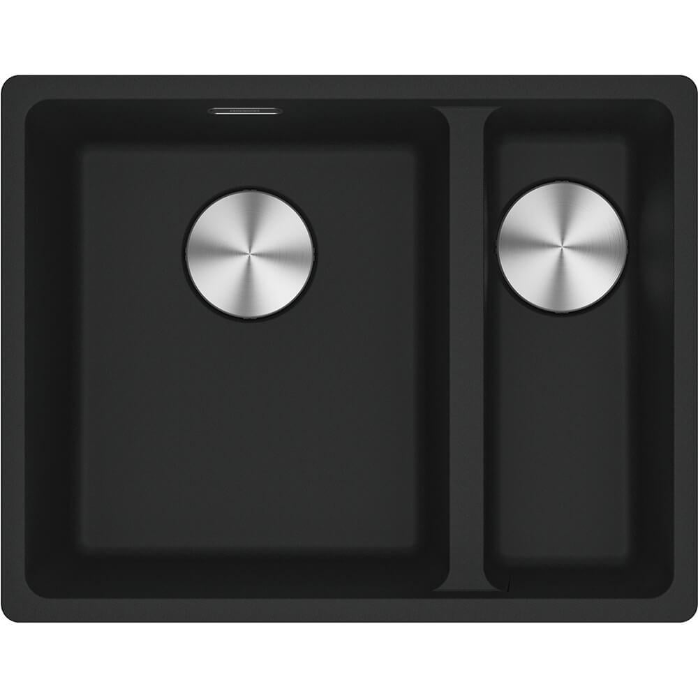 Мойка кухонная Franke гранит 125.0701.784 полторы чаши 553x433 мм прямоугольная Черный (224311)