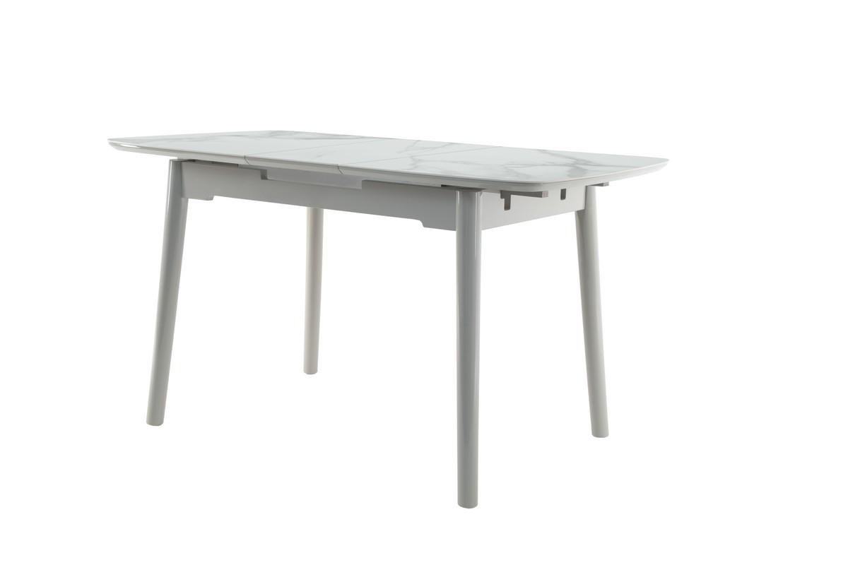 Стіл обідній розсувний Ветро 1100-1400x750x760 мм Каса вайт/Сірий (TМ-84) - фото 4 Стіл обідній розсувний Ветро 1100-1400x750x760 мм Каса вайт/Сірий (TМ-84) - фото 4