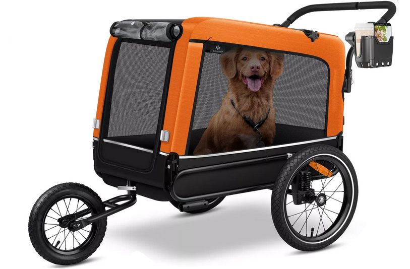 Причіп для велосипеда для тварин KESSER 600D Oxford Canvas 40 кг 75x103x139 см (4255598324861)