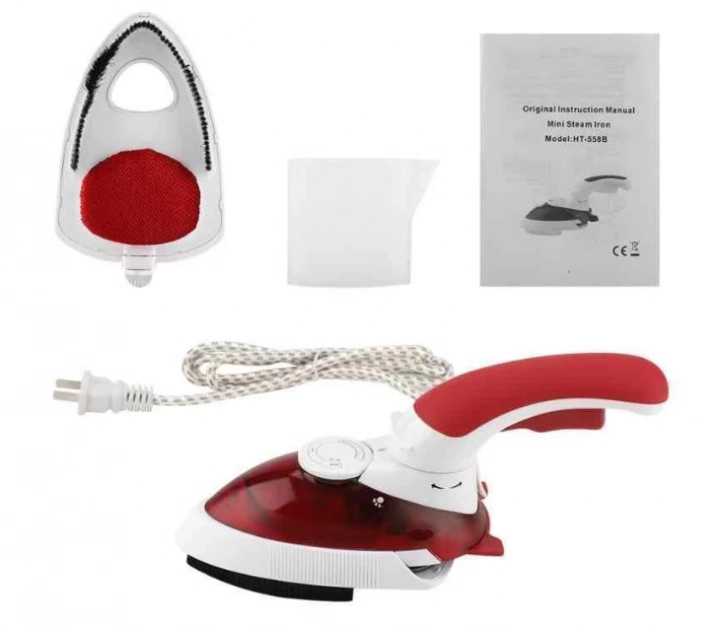 Отпариватель Mini Steam Iron HT 558 Красный (12499489) - фото 4