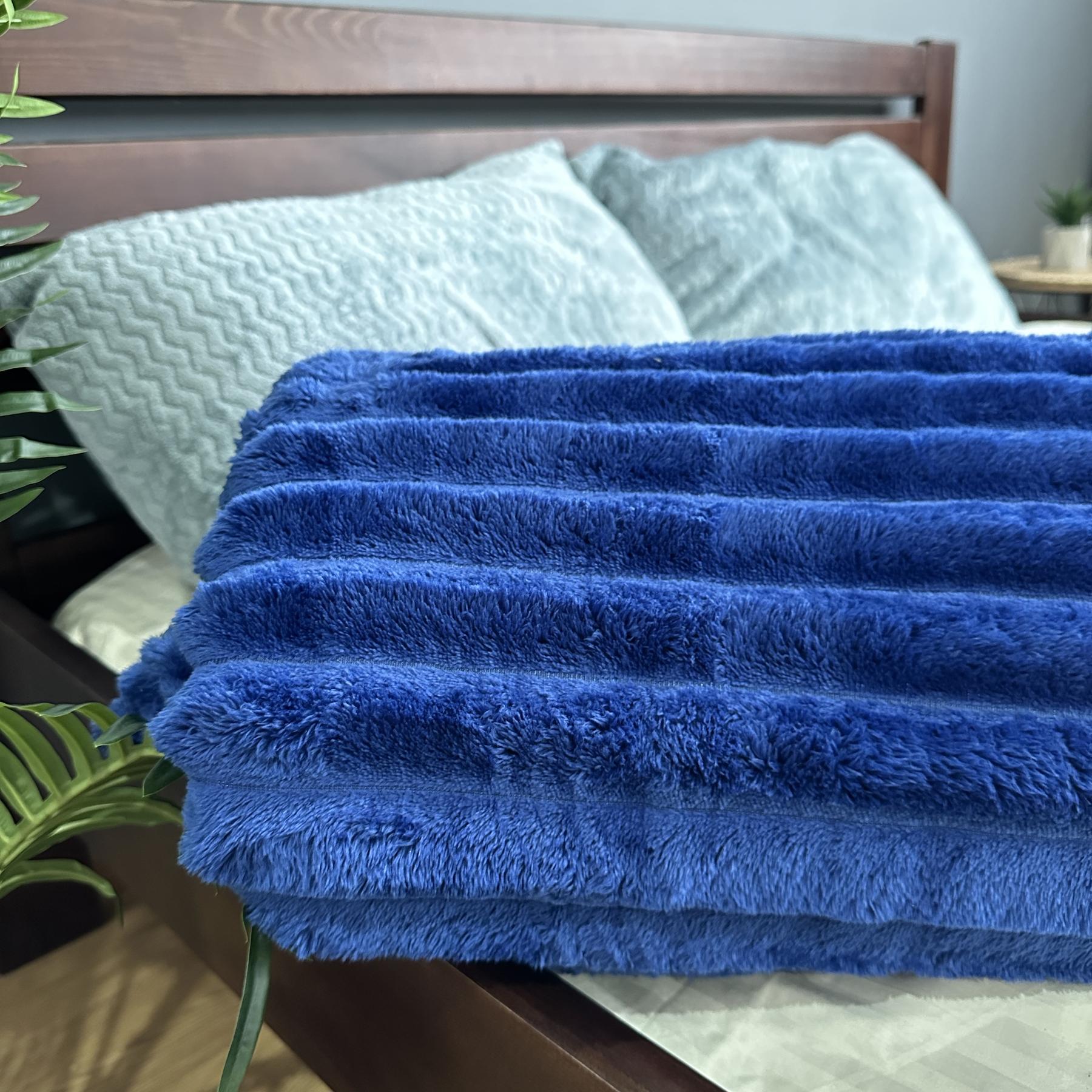 Покривало Королівський шарпей євро 200х220 см Електрик - фото 3 Покривало Королівський шарпей євро 200х220 см Електрик - фото 3