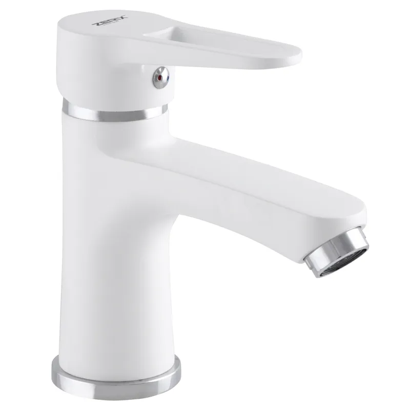 Змішувач для умивальника Zerix PUD1 046 White (ZX2796)