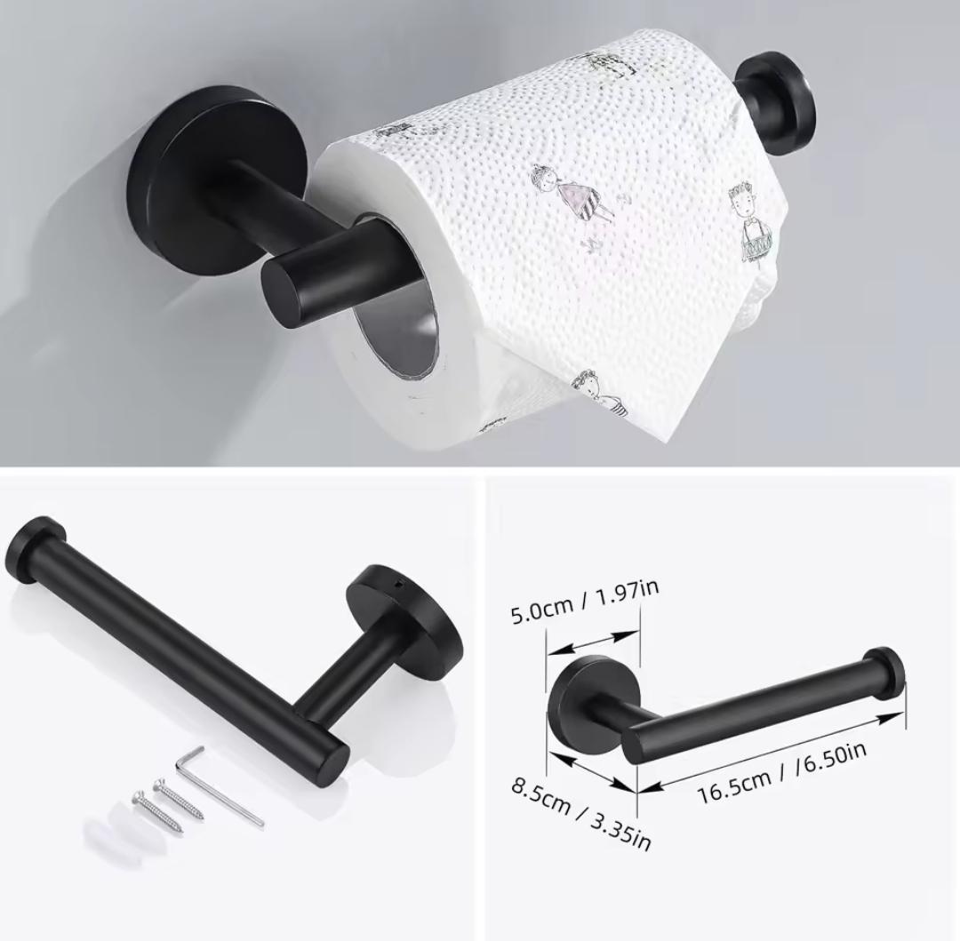 Аксессуары для ванной комнаты 7в1 Черный матовый - фото 3 Аксессуары для ванной комнаты 7в1 Черный матовый - фото 3