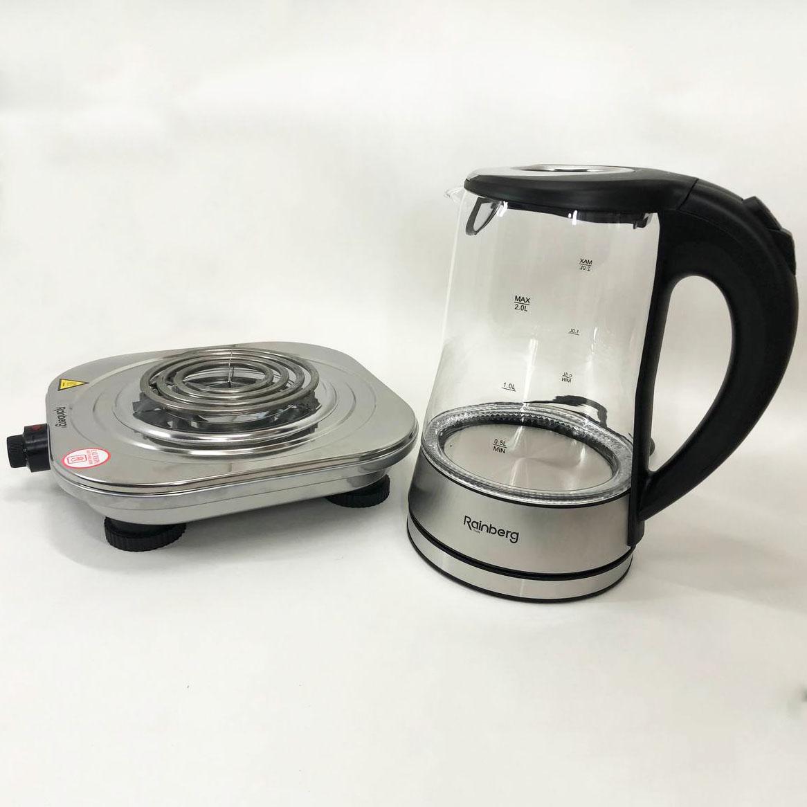 Електроплита Rainberg RB-010 чайник електричний Rainberg RB-704 (281339) - фото 3 Електроплита Rainberg RB-010 чайник електричний Rainberg RB-704 (281339) - фото 3