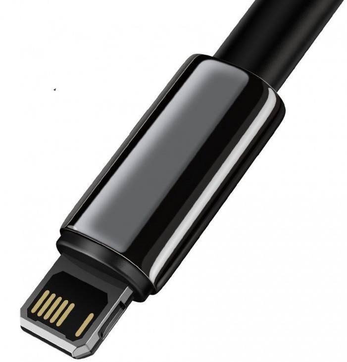 Кабель BASEUS CALWJ-01 Tungsten Gold USB А-Lightning 100 см 2,4 A Чорний (534165) - фото 3 Кабель BASEUS CALWJ-01 Tungsten Gold USB А-Lightning 100 см 2,4 A Чорний (534165) - фото 3