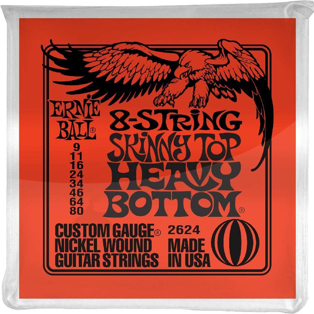 Струны Ernie Ball 2624 9-80 8-string Skinny Top Heavy Bottom (649)