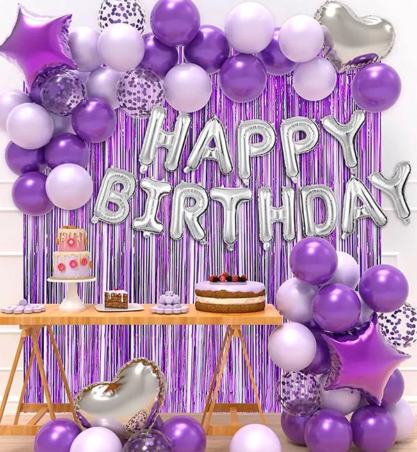 Фотозона на день рождение Birthday Party 60 пр. Violet (10959591)