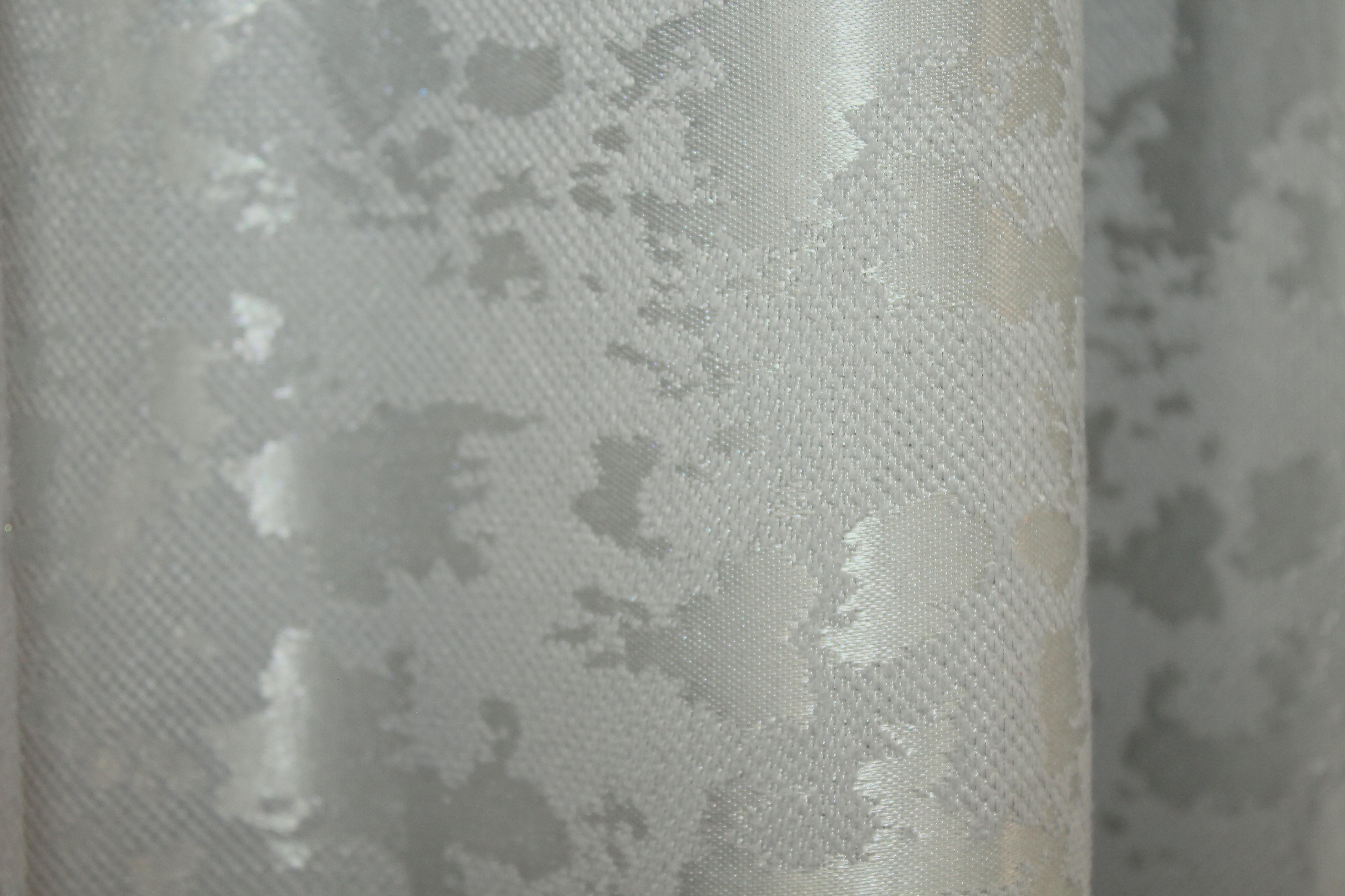 Комплект штор VR-Textil мрамор Pavliani ХО № 1263ш лен 150х280 см 2 шт. Светло-серый (33-0107) - фото 8