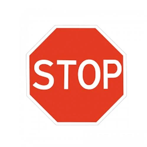 Дорожный знак 2.2. Проезд без остановки запрещен 700х700 мм