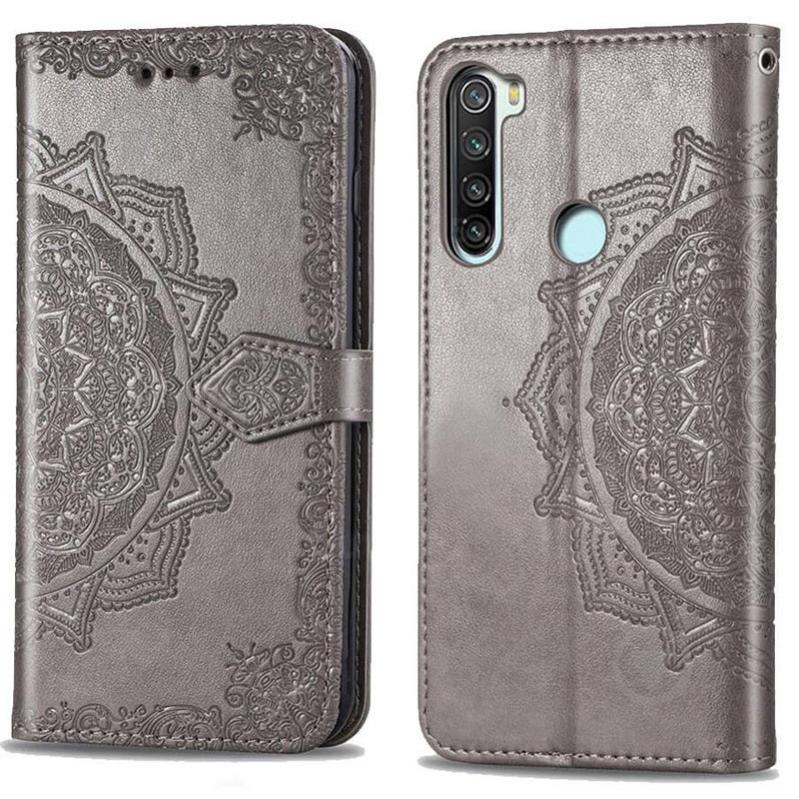 Шкіряний чохол Epik Art Case з візитницею для Xiaomi Redmi Note 8T Сірий (839761)