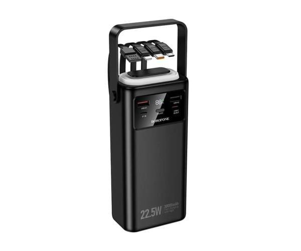 Акумулятор зовнішній Borofone BJ65 High USB 22,5W/Type-C PD20W with cable 30000mAh Black