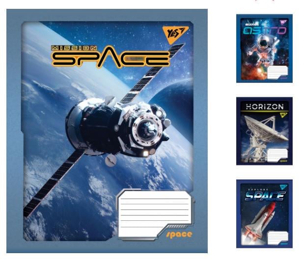 Зошити учнівські у лінійку YES Space 24 арк. 20 шт. в уп. (MTT-182952)