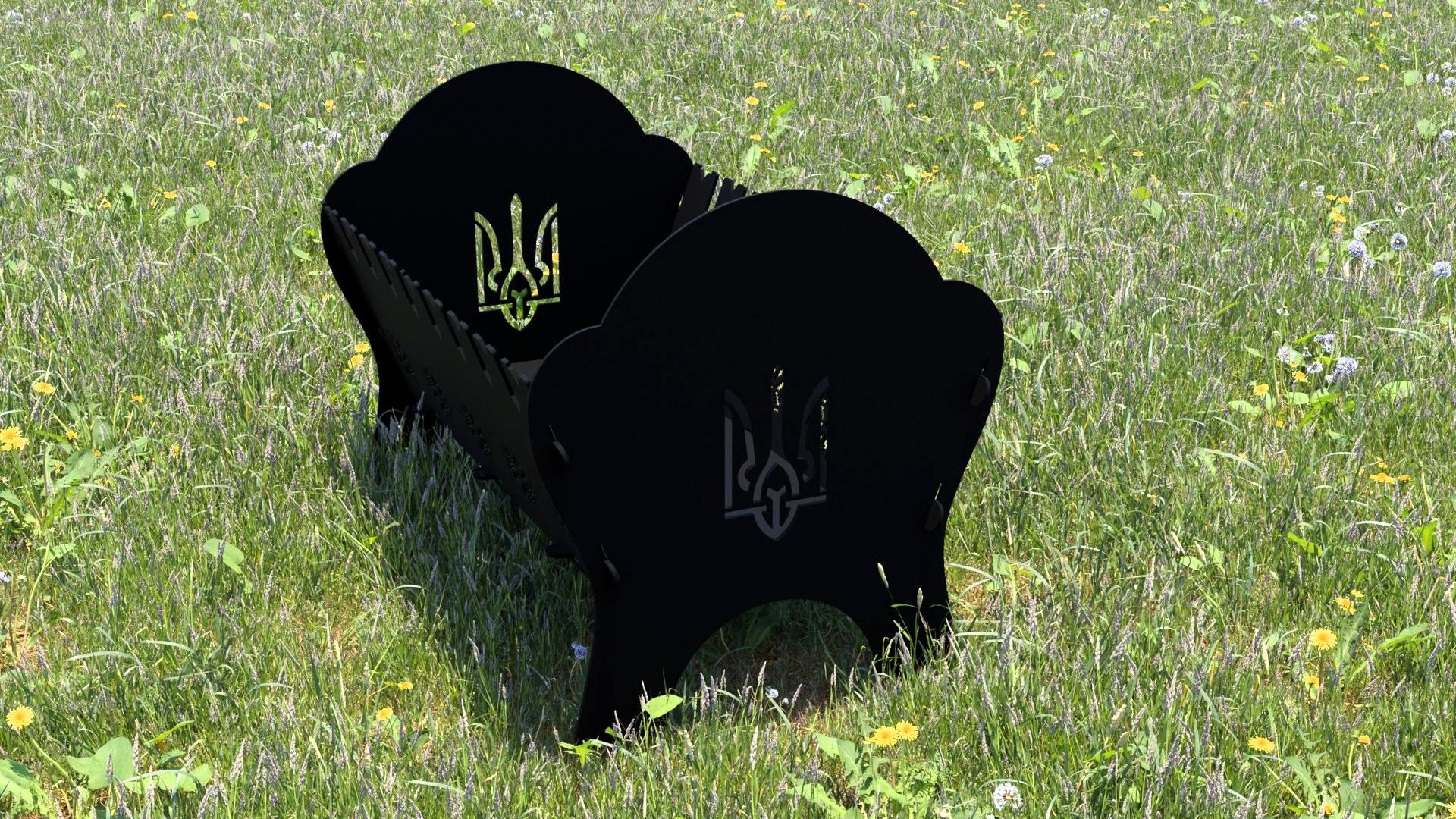 Мангал розбірний Loft-Craft Ukraine (GD004) - фото 2 Мангал розбірний Loft-Craft Ukraine (GD004) - фото 2