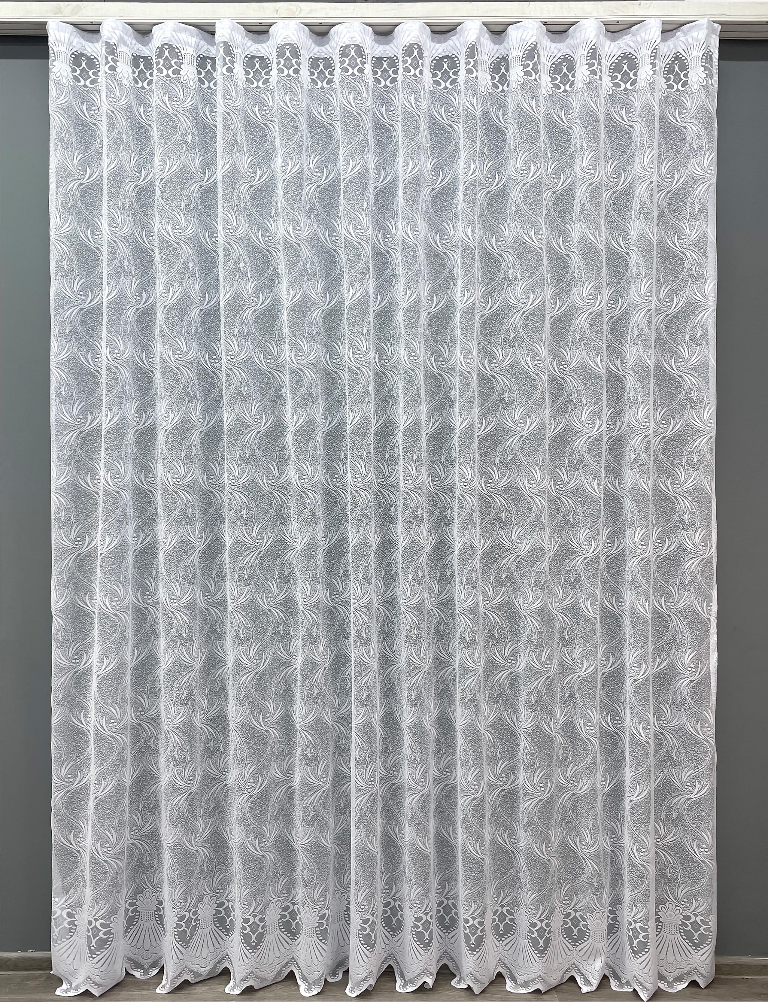 Тюль VR-Textil 644т Премиум жаккард 300х270 см Белый (42-0131)