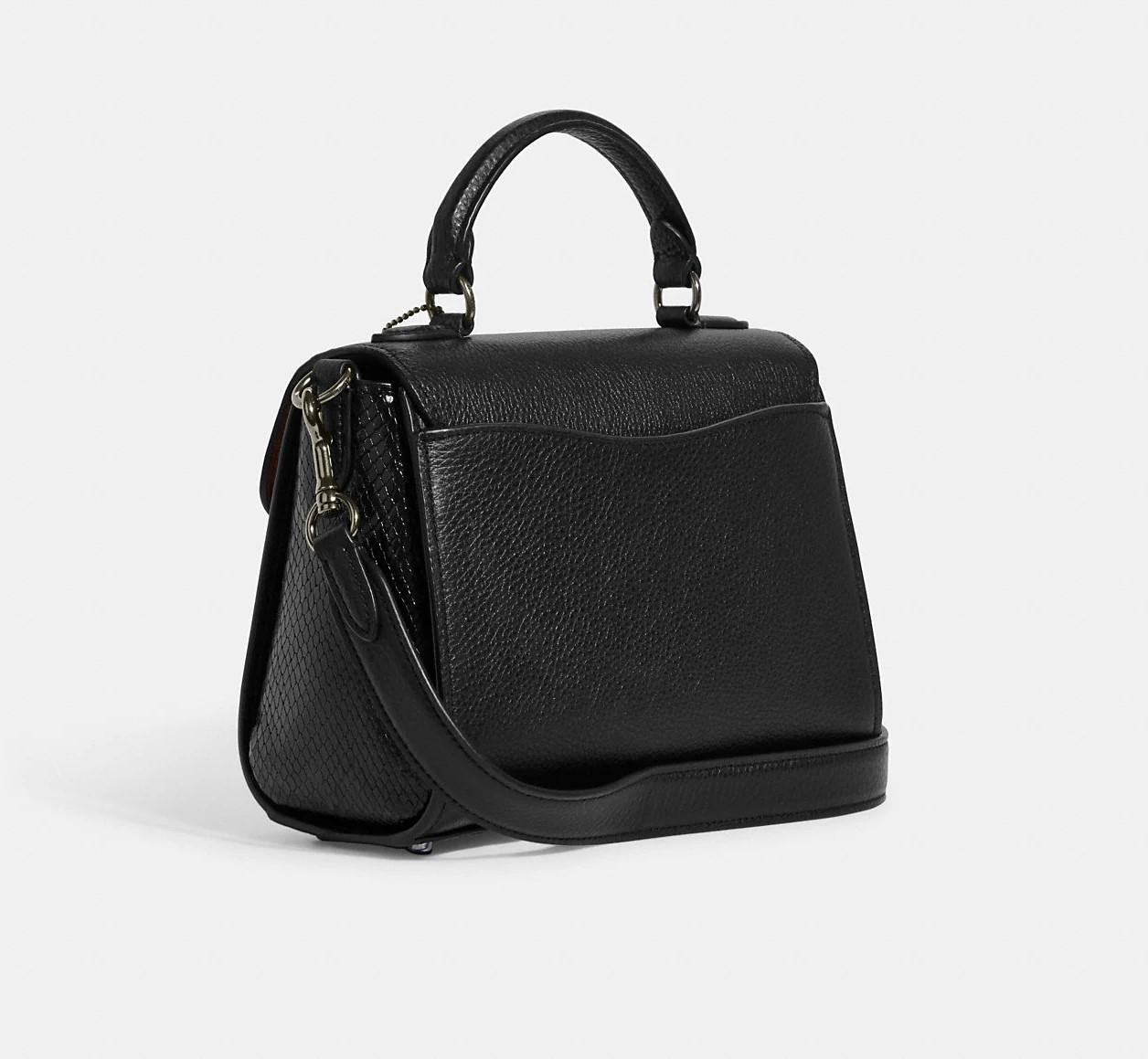 Женская сумка Coach Morgan Satchel Black (CH-797263) - фото 2