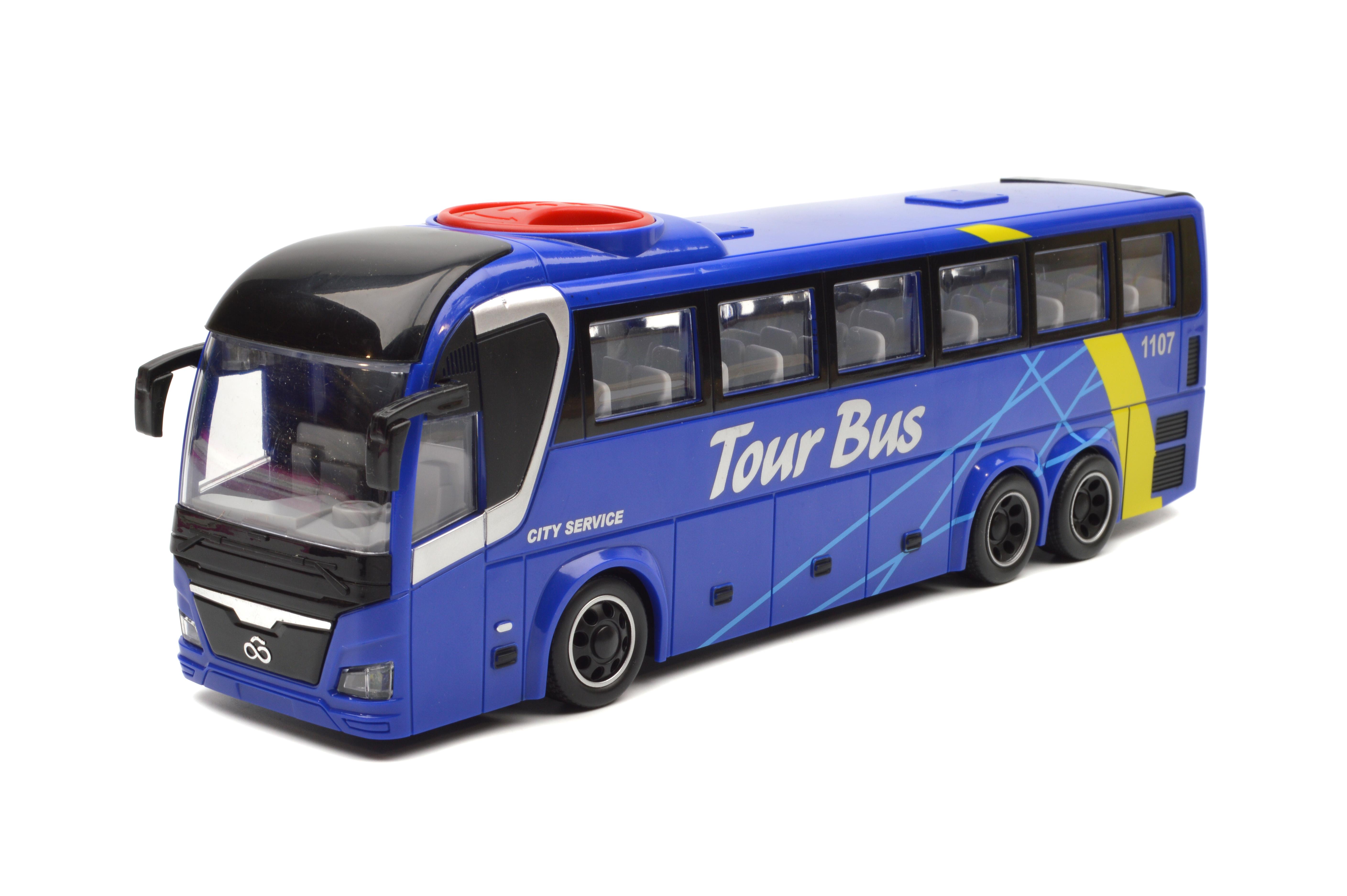 Автобус туристический инерция/свет/звук (WY1107A)