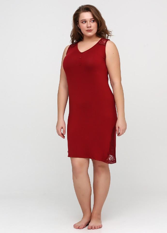 Ночная рубашка Cotpark 3XL Бордовый (10552-В)