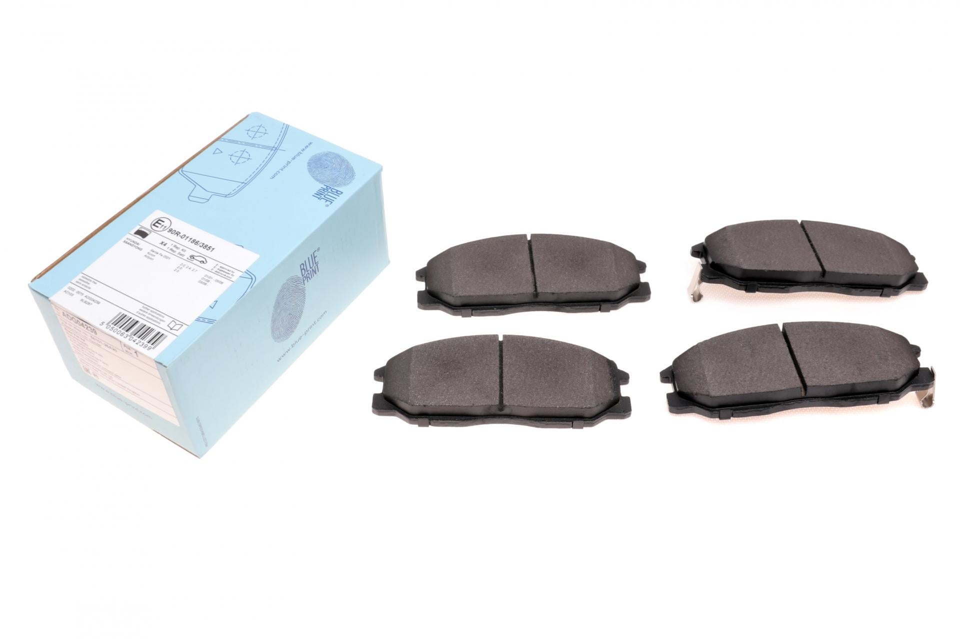 Колодки тормозные передние BLUE PRINT Hyundai Santa Fe/Trajet 01-13/Ssangyong Kyron 2.0-2.7 D 05- (ADG04239 BLUE PRINT)