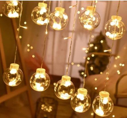 Гирлянда штора светодиодная RD-070 Шарик в шарике 220 В White (784779877) Гирлянда штора светодиодная RD-070 Шарик в шарике 220 В White (784779877)