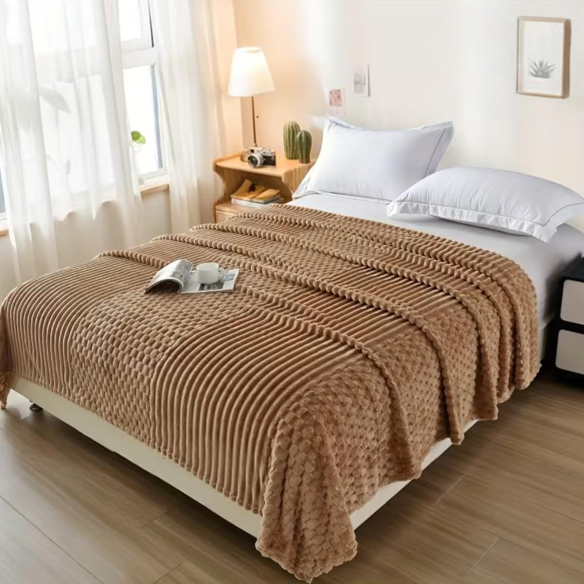 Плед двуспальный Koloco Шарпей Comfort 3D 180х200 см Коричневый (43231) Плед двуспальный Koloco Шарпей Comfort 3D 180х200 см Коричневый (43231)