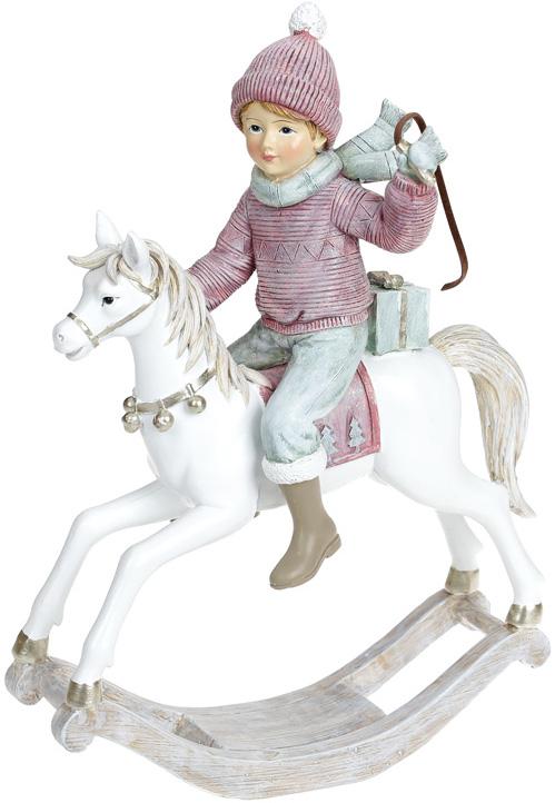 Декоративная статуэтка Юный Всадник 19х9х26,5 см полистоун Тиффани (BD-707-953)