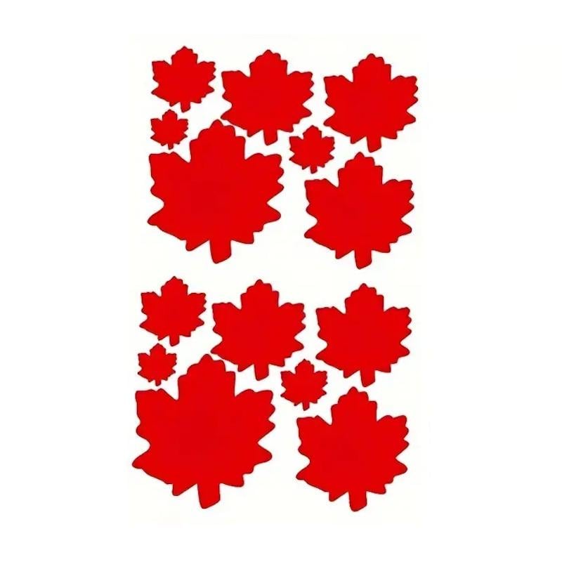 Термоаппликация на одежду Листья 25,5х15 см Красный (2743845609)